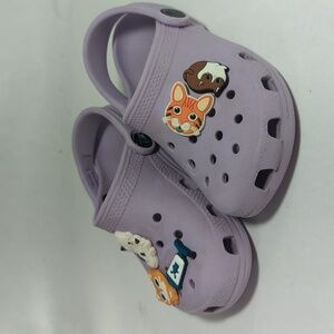 Purple Crocs